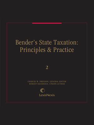 cover image of Bender's State Taxation